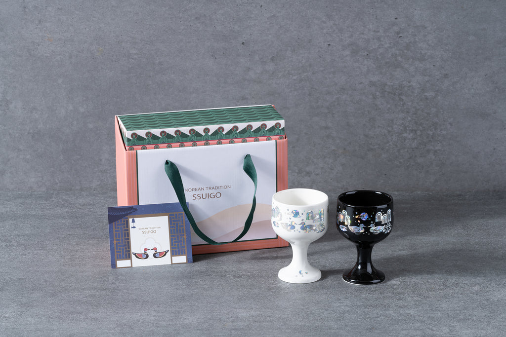 SSUIGO — Couple Wine Glasses with Mother-of-Pearl Inlay