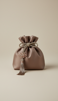 Silk Pouch With Hanbok Knot
